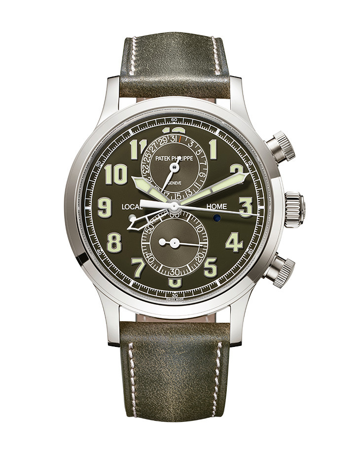 Complications 5924G-010飛行員兩地時間計時碼錶