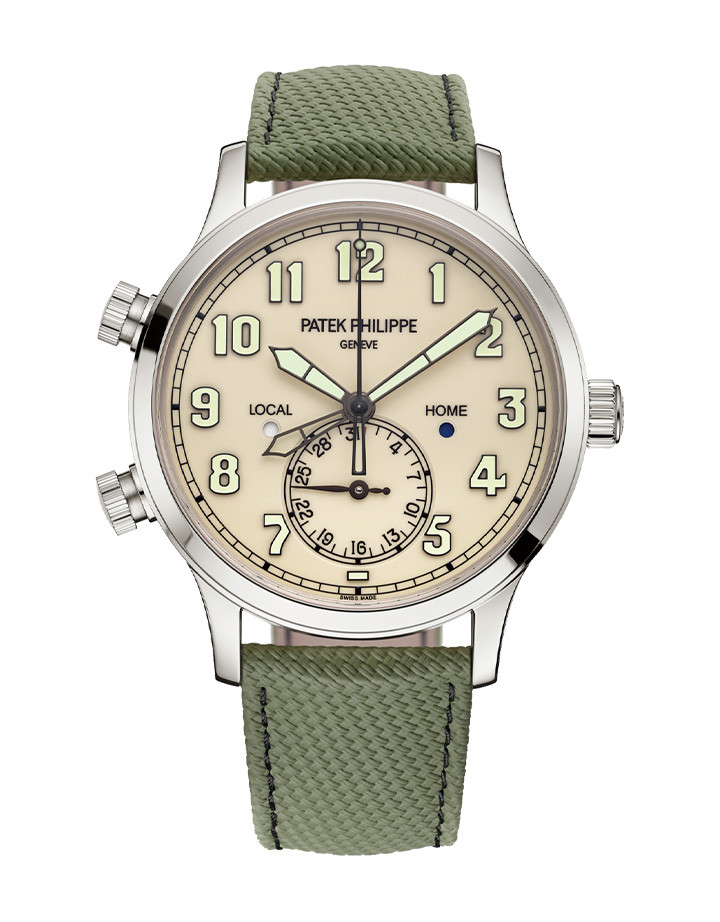 Complications 5524G-010飛行員兩地時間腕錶