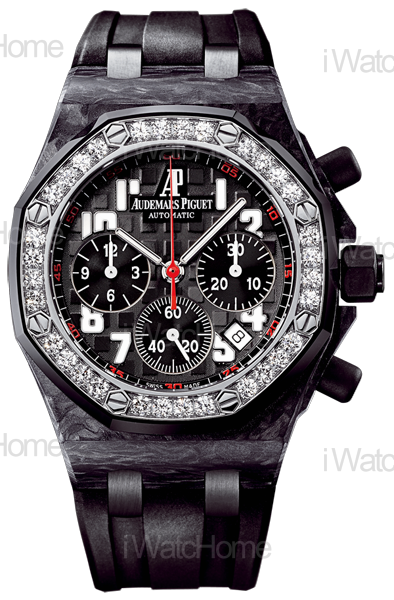 皇家橡樹離岸型鑲鑽計時碼錶