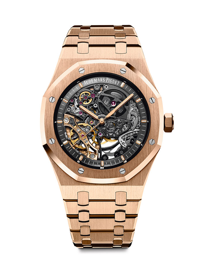 皇家橡樹鏤空雙擺輪腕錶