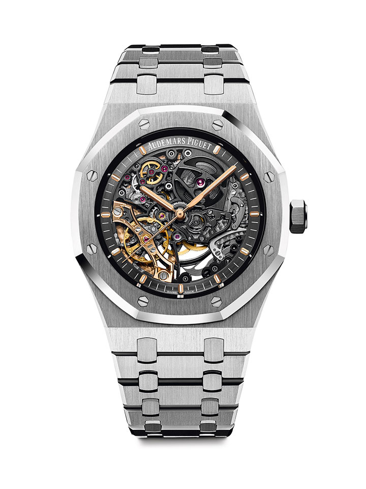 皇家橡樹鏤空雙擺輪腕錶