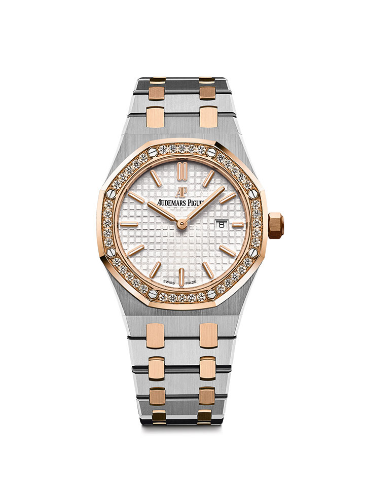 皇家橡樹33毫米雙色石英腕錶