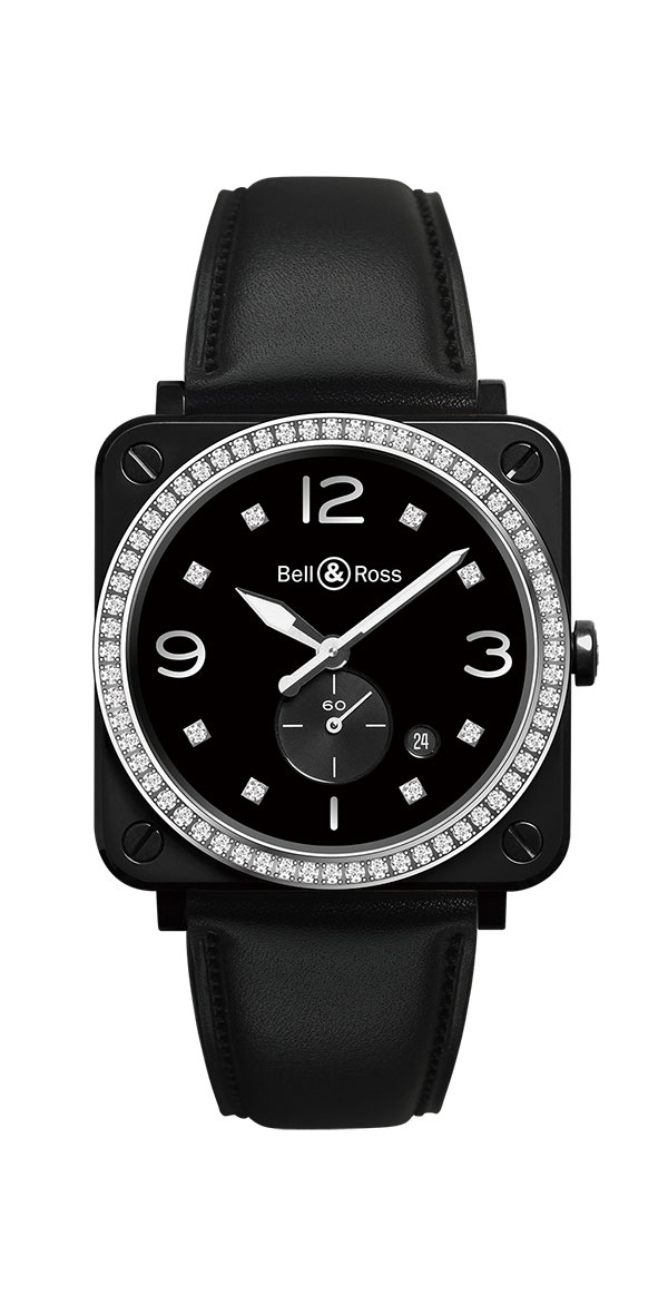 BR S Black Ceramic Diamonds石英腕錶