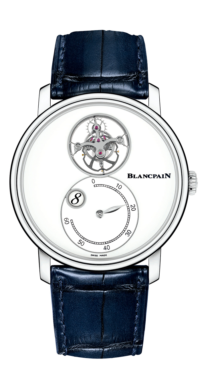 Villeret飛行陀飛輪跳時逆跳分鐘腕錶