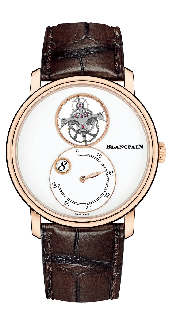 Villeret飛行陀飛輪跳時逆跳分鐘腕錶