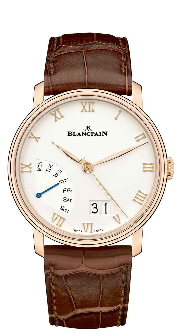 Villeret大日期逆跳星期腕錶