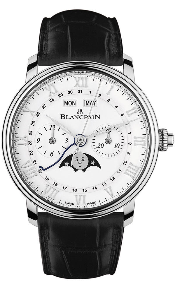 全日曆月相單按把計時碼錶