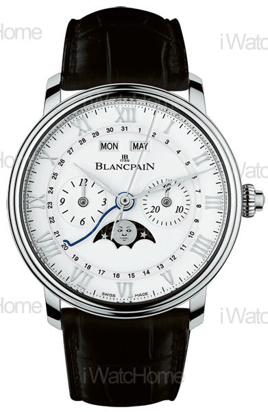 Villeret全日曆月相飛返計時腕錶