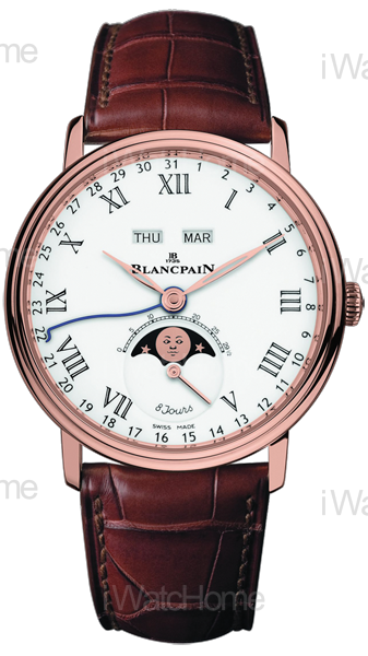 Villeret八日長動能全日曆月相盈虧腕錶