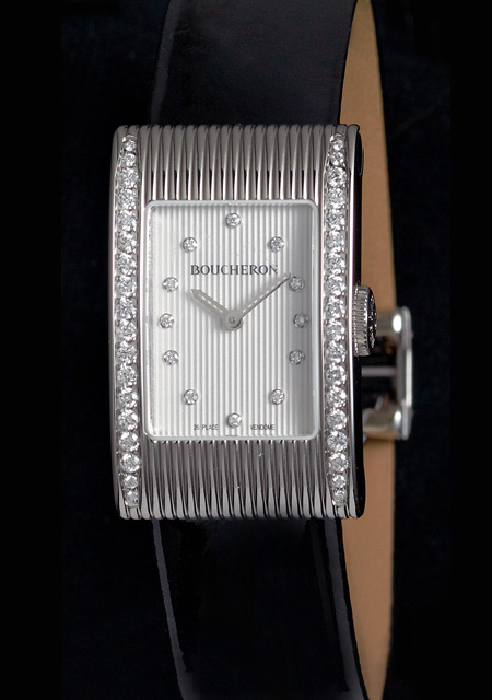 Reflet Medium Steel with Diamonds