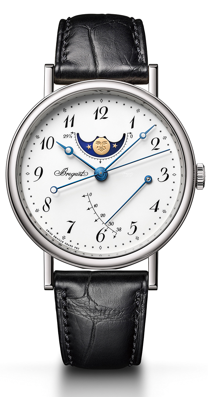 Classique 7787BB 大明火琺瑯月相腕錶