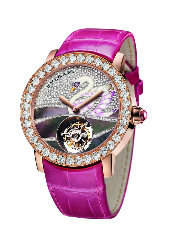 義大利花園玫瑰粉《天鵝之舞》陀飛輪腕錶