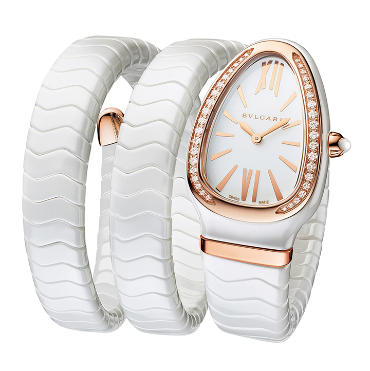 Serpenti Spiga Ceramic雙圈白陶瓷