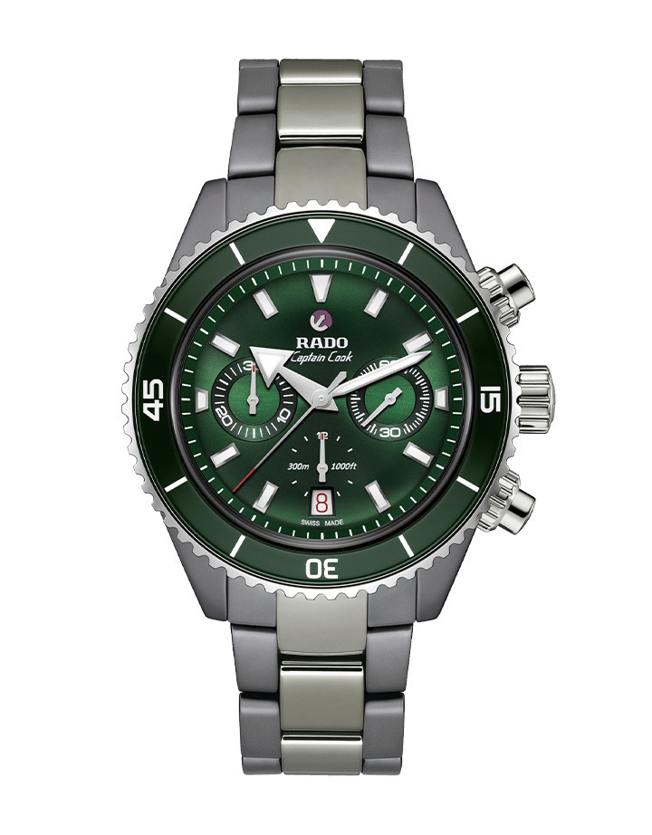 庫克船長高科技陶瓷計時腕錶