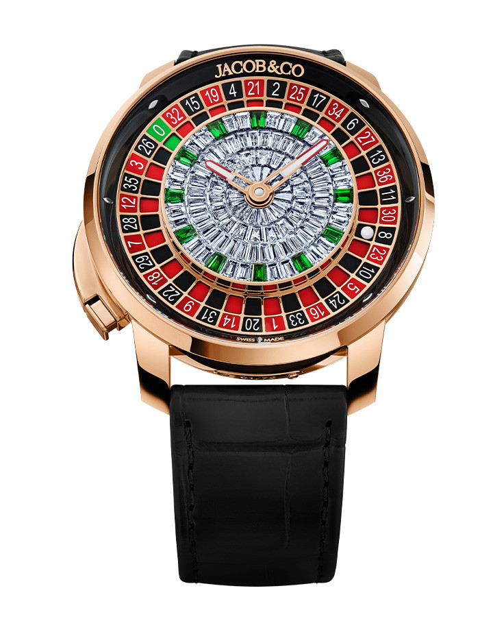 Casino Roulette Tourbillon Rose Gold Baguette
