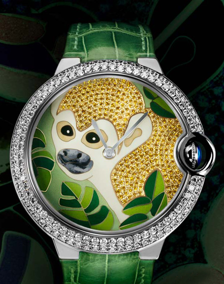 Ballon Bleu de Cartier large model monkey motif