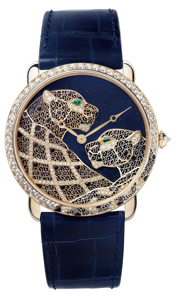 Ronde Louis Cartier Filigrane金銀絲細工腕錶