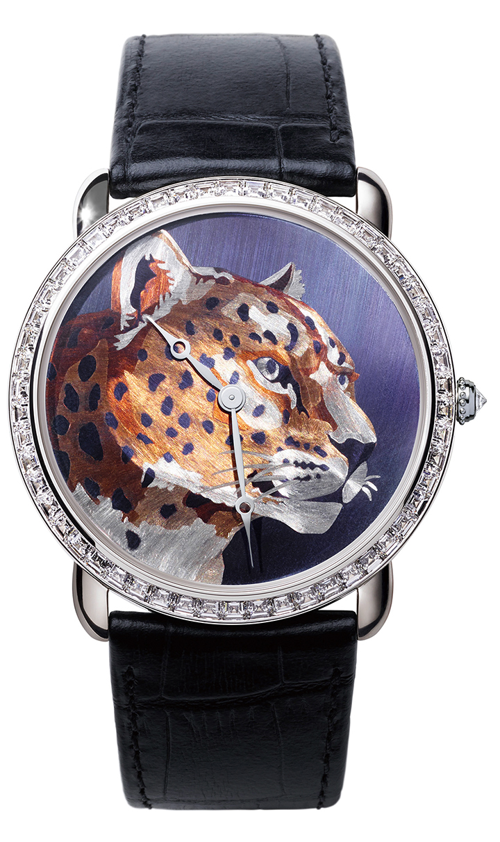 Ronde Louis Cartier 火金工藝腕錶 超大型款