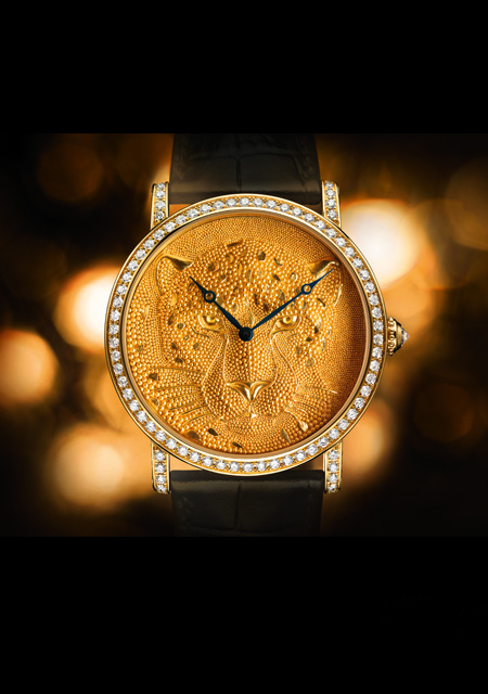 Rotonde de Cartier 42 mm Panther with granulation