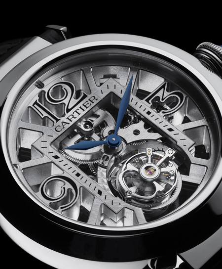 Pasha de Cartier skeleton flying tourbillon