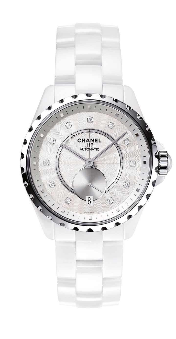 J12-365白色不鏽鋼腕錶