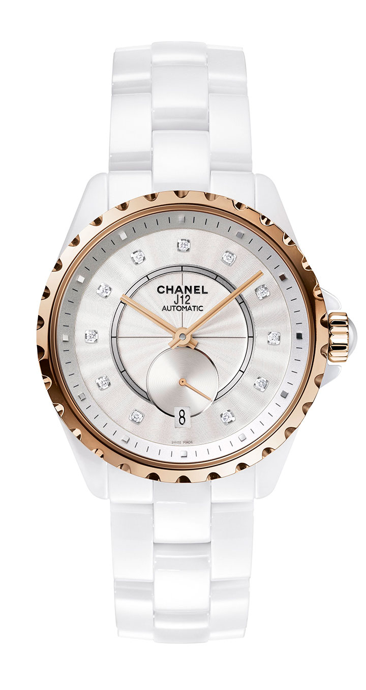 J12-365白色Beige米色金腕錶