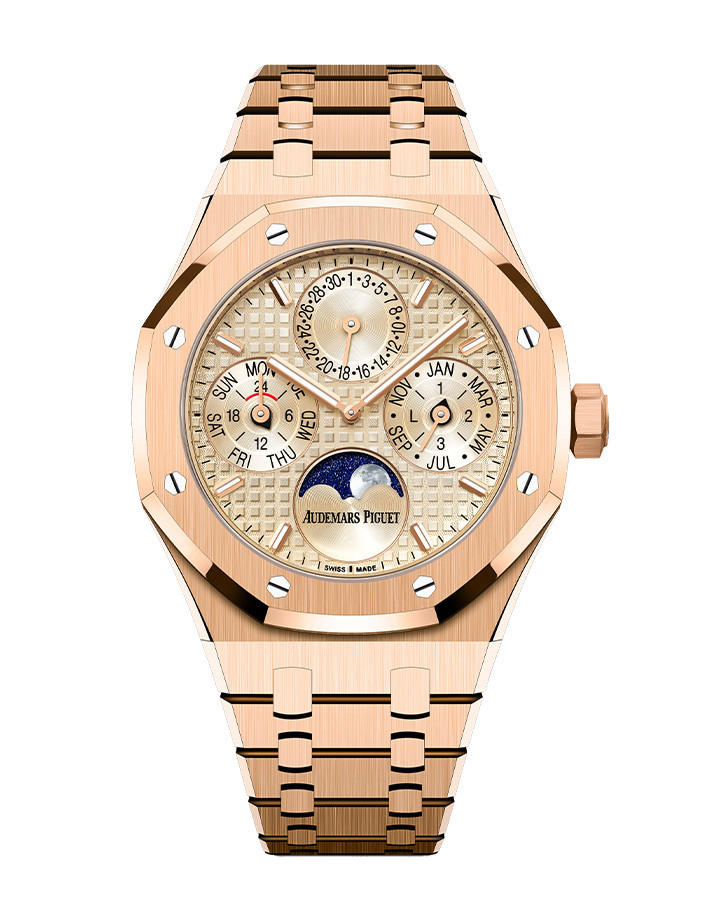 皇家橡樹系列自動上鍊萬年曆腕錶