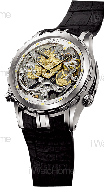 EDOX 鏤空二問錶