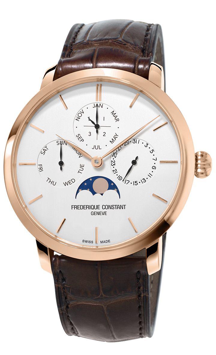 Slimline Perpetual Calendar自製機芯萬年曆腕錶