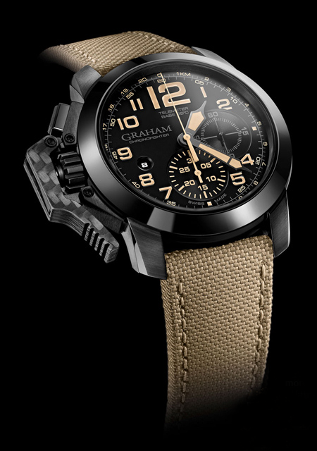 Chronofighter Oversize Black Sahara
