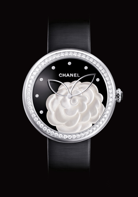 Mademoiselle Prive mother-of-pearl Camelia dial