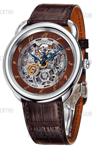 HERMES Arceau鏤空機械錶
