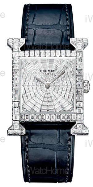 HERMES H-our 全梯鑽珠寶腕錶