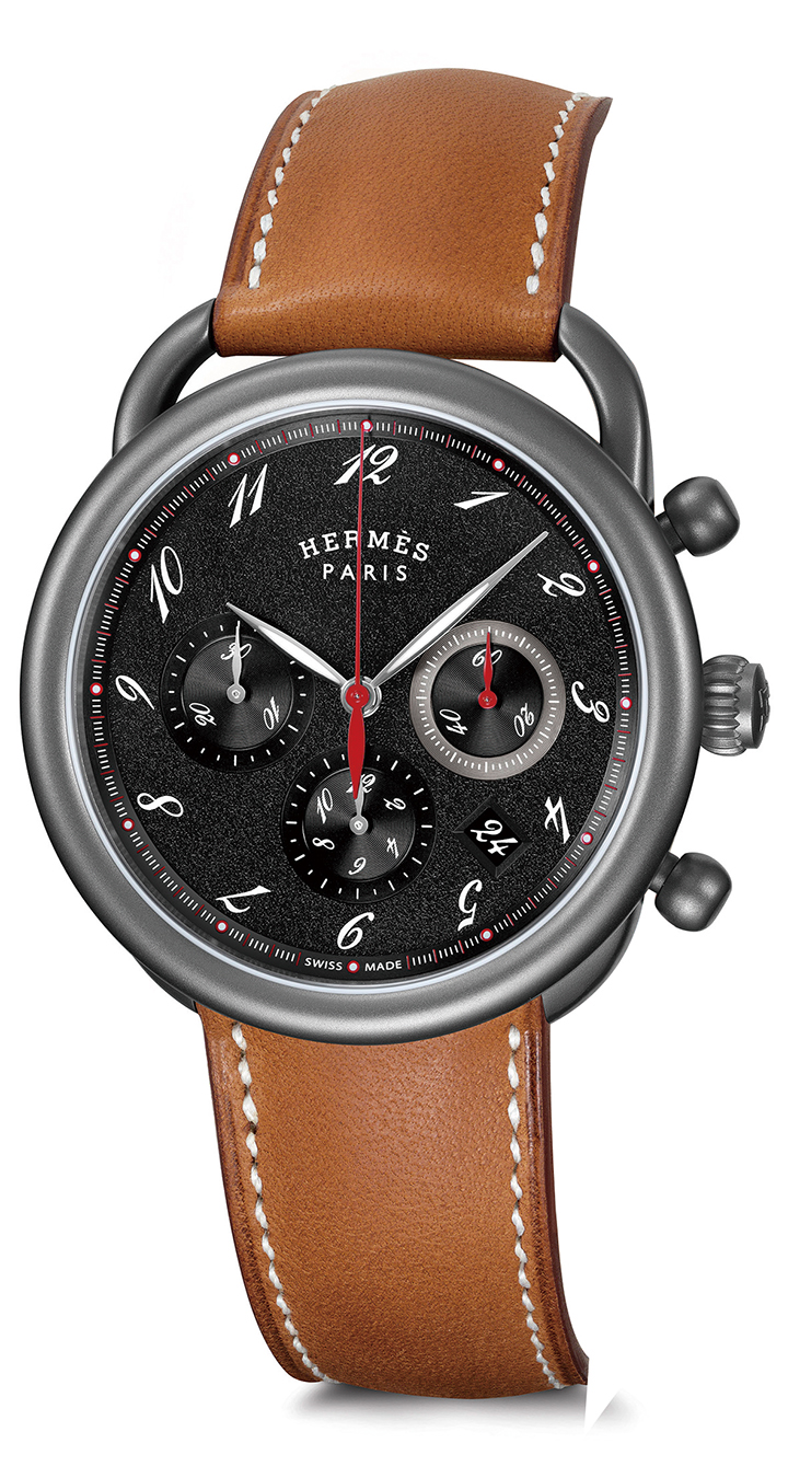 HERMES Arceau 鈦金屬計時碼錶