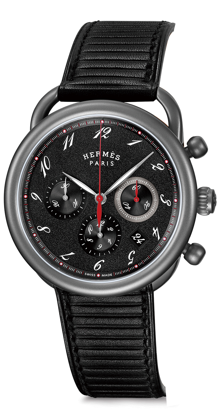 HERMES Arceau 鈦金屬計時碼錶