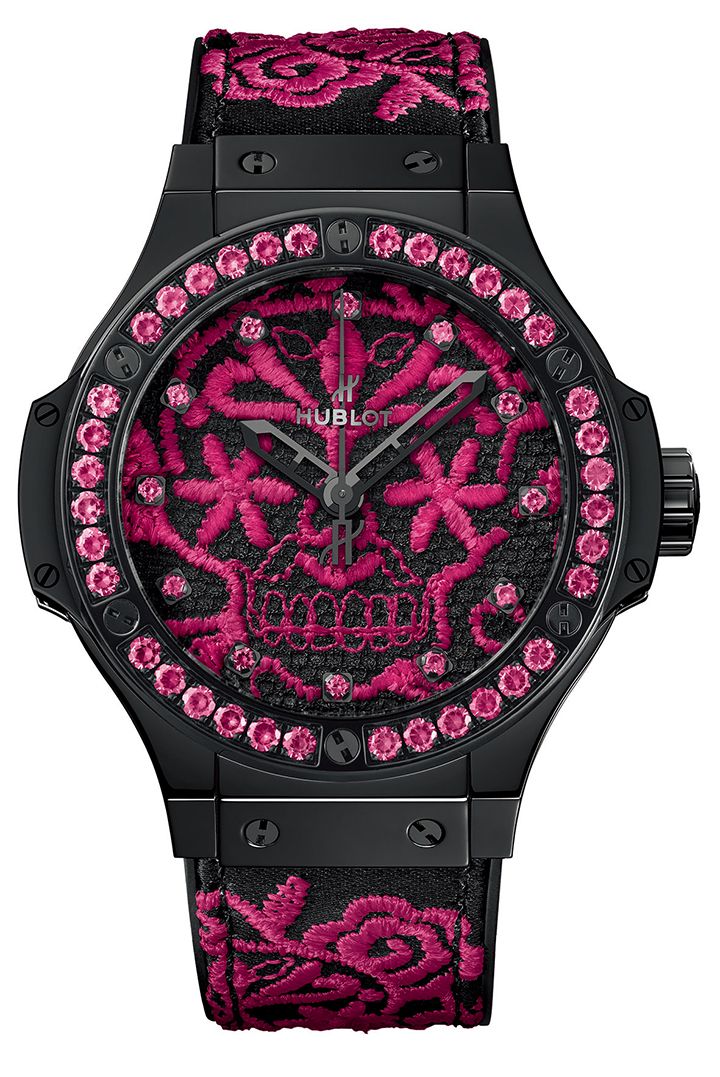 Big Bang Broderie Sugar Skull Fluo Hot Pink