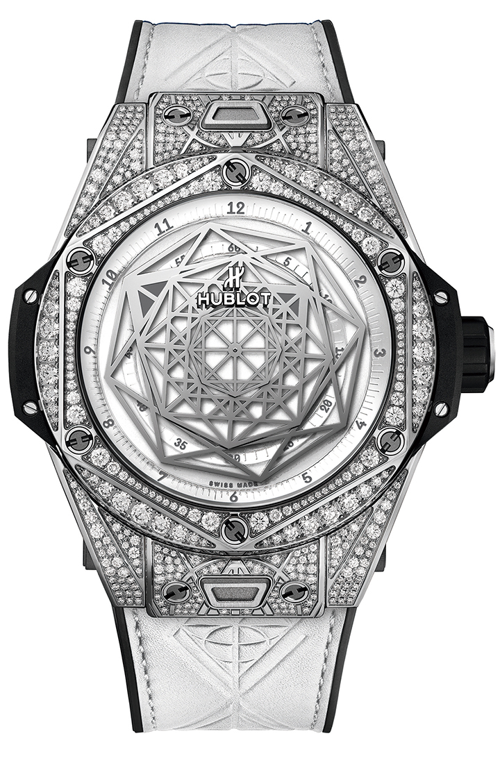 Big Bang Unico Sang Bleu滿鑽鈦金款