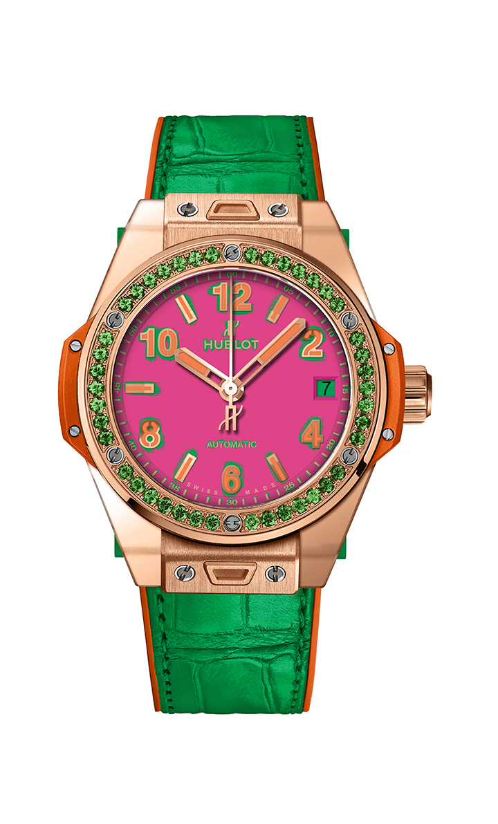 Big Bang One Click King Gold Apple普普藝術腕錶