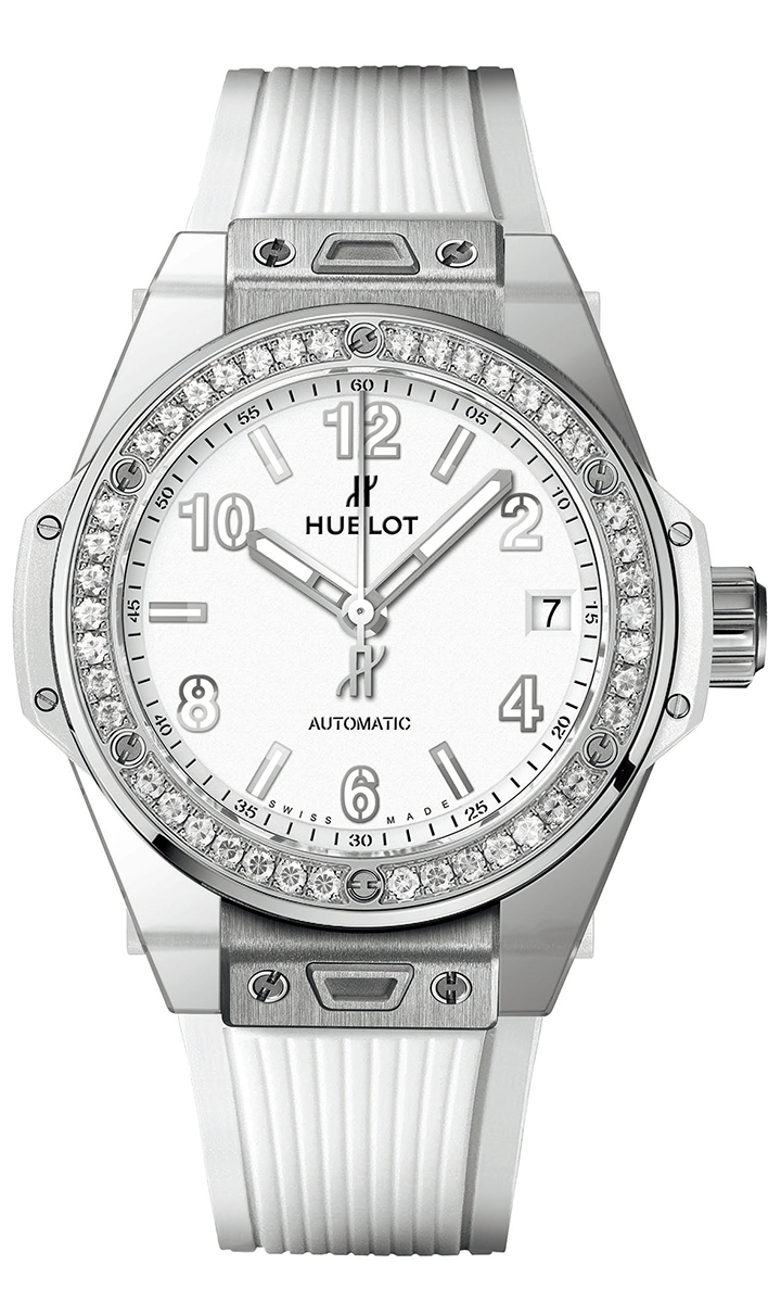 Big Bang One Click Steel White Diamonds