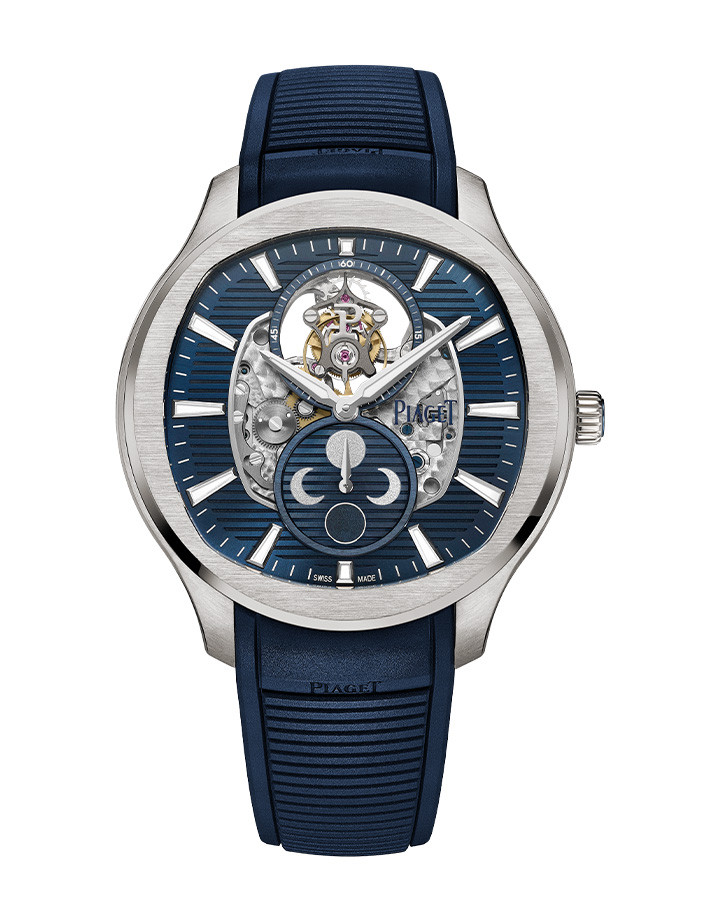 Piaget Polo鈦金屬超薄鏤空飛行陀飛輪腕錶