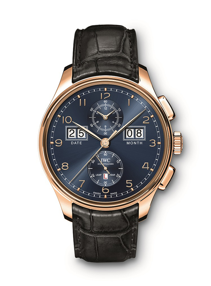 葡萄牙系列萬年曆數字日期-月份腕錶