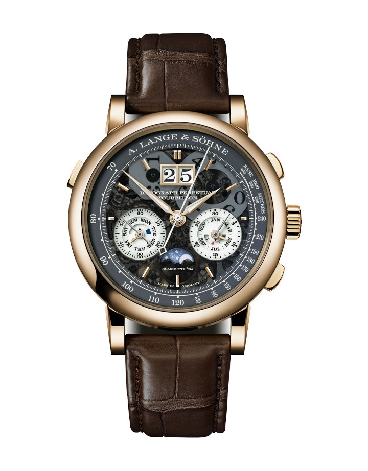 Saxonia Datograph Perpetual Tourbillon Honeygold “Lumen”
