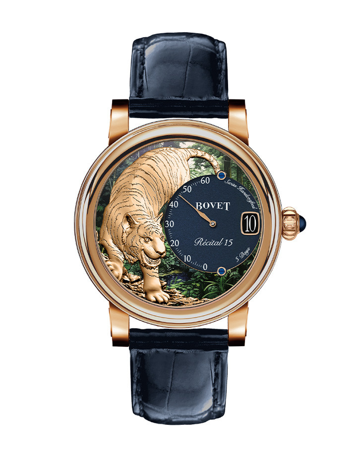 Dimier Récital 15 Tiger金雕彩繪腕錶