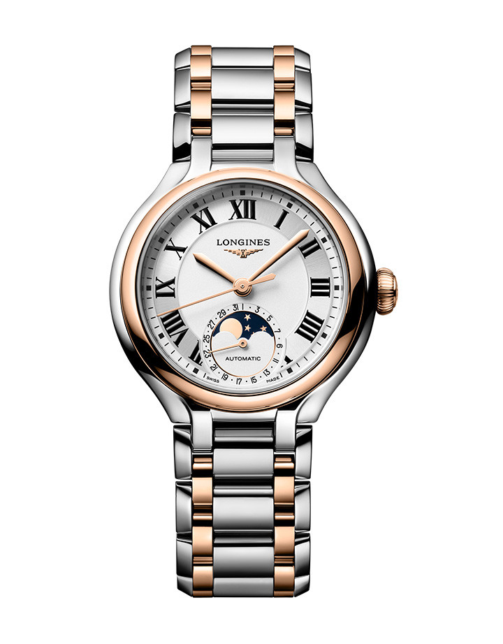 新月系列雙金錶鍊腕錶