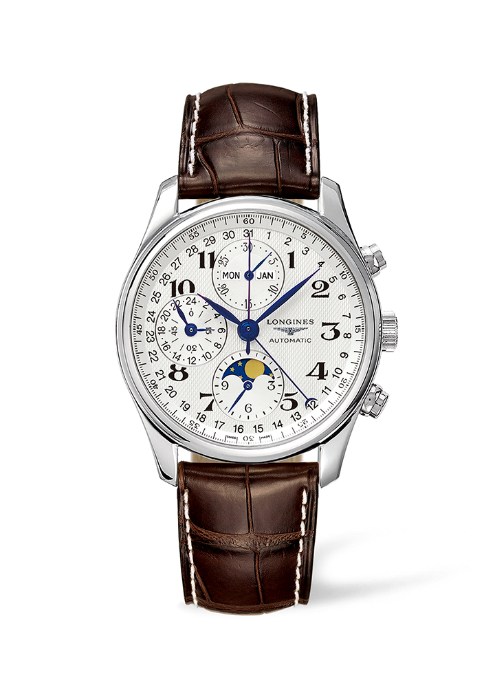 Master 巨擘系列全日曆月相計時腕錶