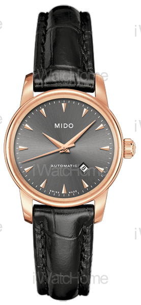 MIDO 小提琴系列PVD玫瑰金女仕腕錶