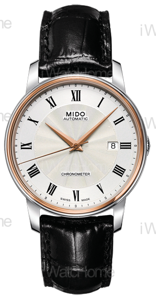 MIDO 小提琴系列雙色玫瑰金風尚男仕腕錶