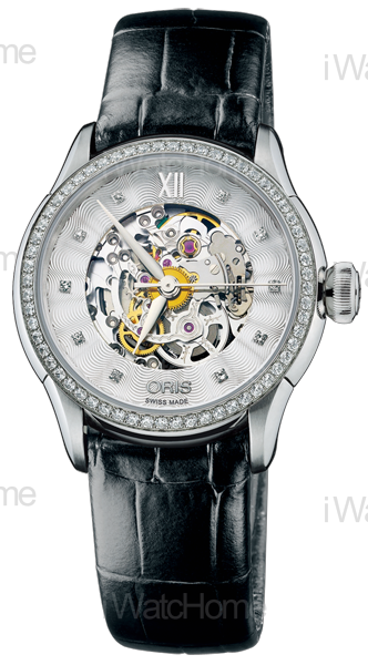 ORIS Artelier藝術家鏤空仕女鑽錶