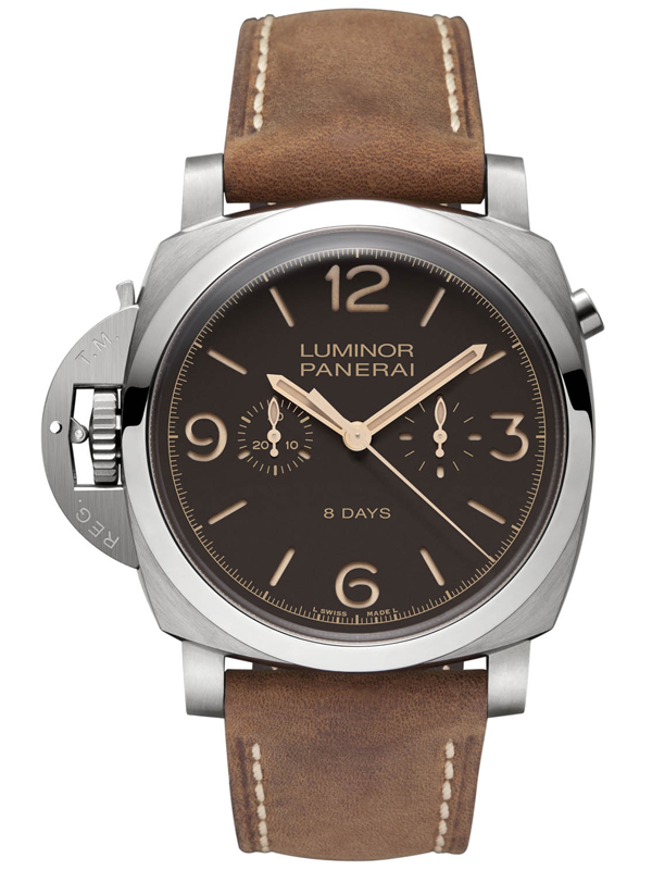 Luminor 1950 Chrono Monopulsante Left-Handed 8 Days Titanio 47mm