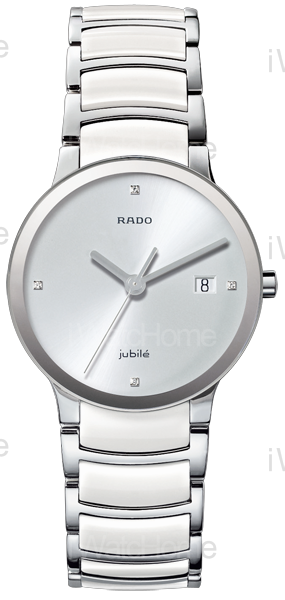 晶萃系列白漾腕錶